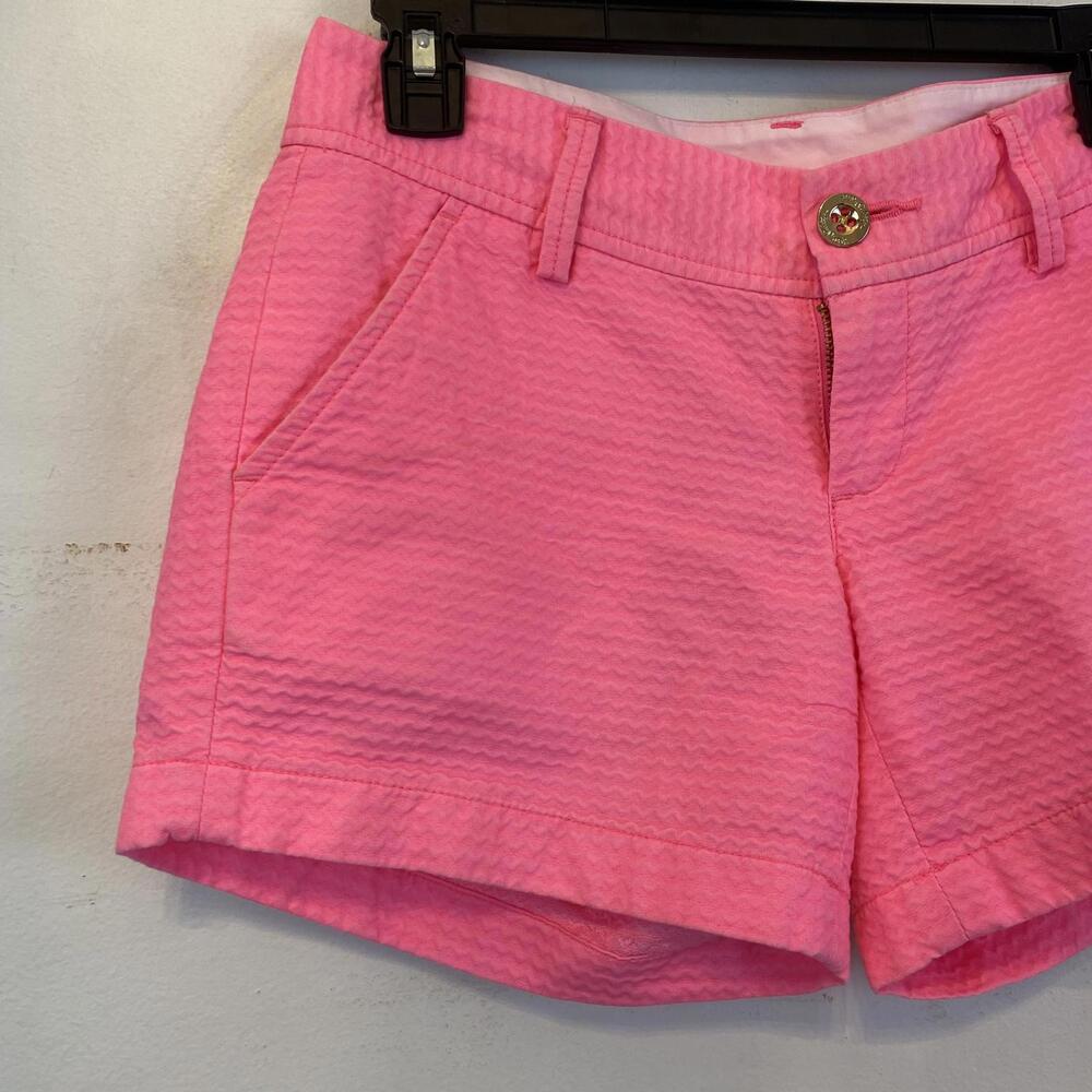 LILLY PULITZER hot pink Callahan shorts sz 00 - Picture 3 of 6
